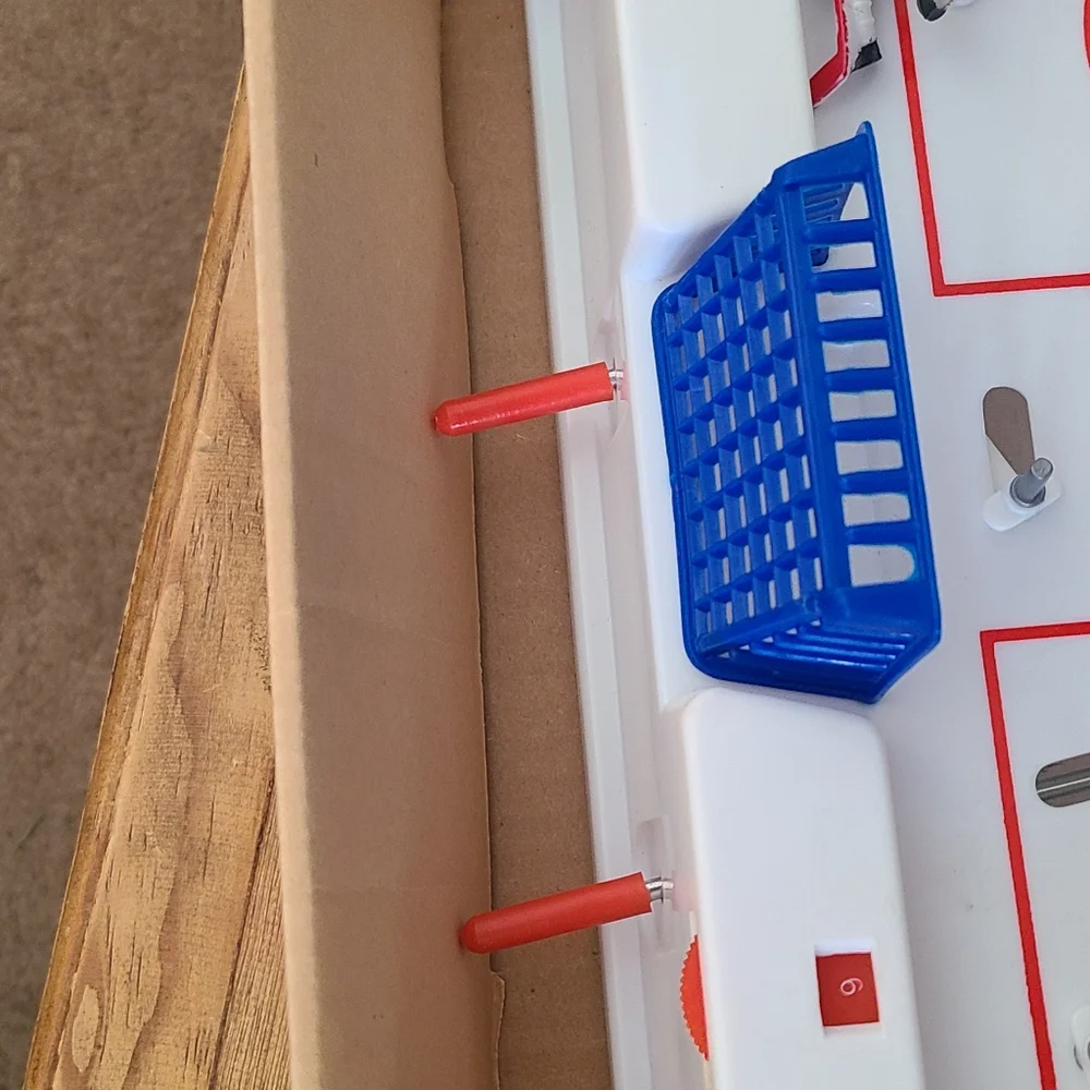 Table Top Hockey Game Superstar Sports with all pieces present
